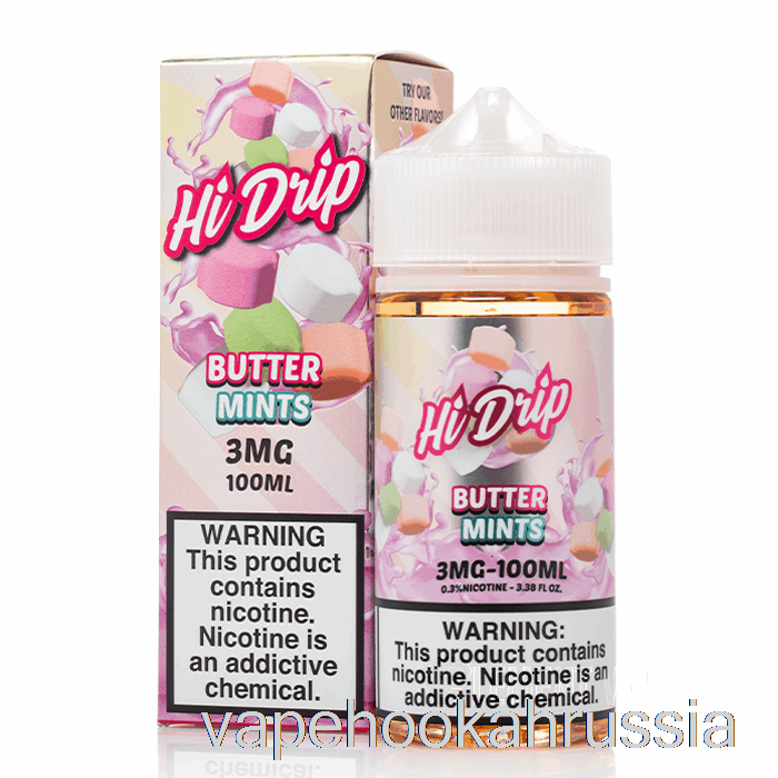 Vape Juice Butter Mints - жидкости для электронных сигарет Hi-Drip - 100 мл 0 мг